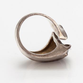 Björn Weckström, Ring "Erosion", sterlingsilver. Lapponia 1979.