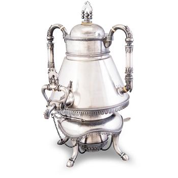 94. A Russian silver samovar by Johan Ferdinand Olsonius, Grachev, Saint Petersburg 1882.