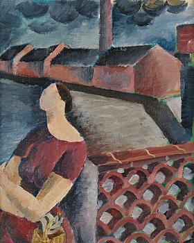62. Waldemar Lorentzon, Girl by the factory.