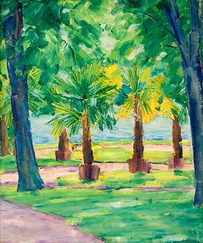 76. Albert Hoffsten, "Gripsholms park" (The park of Gripsholm).