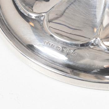 Ljusstakar, ett par, silver, Ceson, Göteborg, 1968.