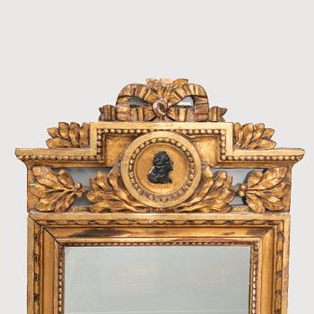 Mirror, Gustavian, circa 1800.