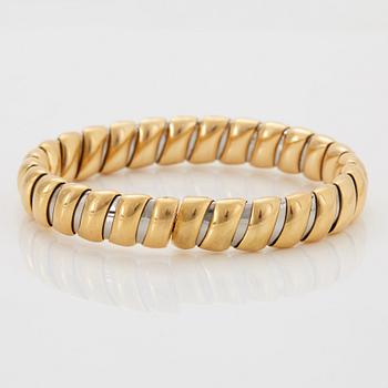 Bulgari armring 18K guld och stål.