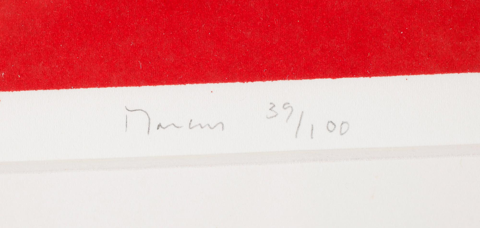 GERT MARCUS, färglitografi, signerad, numrerad 39/100.