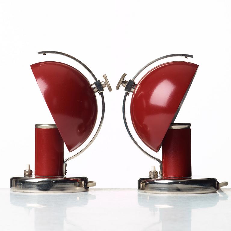 Erik Tidstrand, a pair of table lamps for Nordiska Kompaniet, Sweden 1930's.