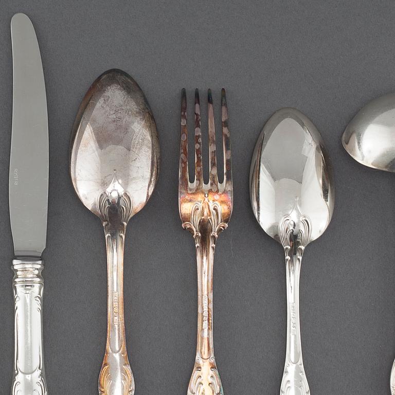 83 pieces of silver cutlery from GAB, model "Prins Albert", 1960s/70s.