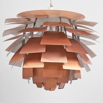 Poul Henningsen, an "Artichoke" ceiling lamp, Louis Poulsen, Denmark, 1960s-70s.