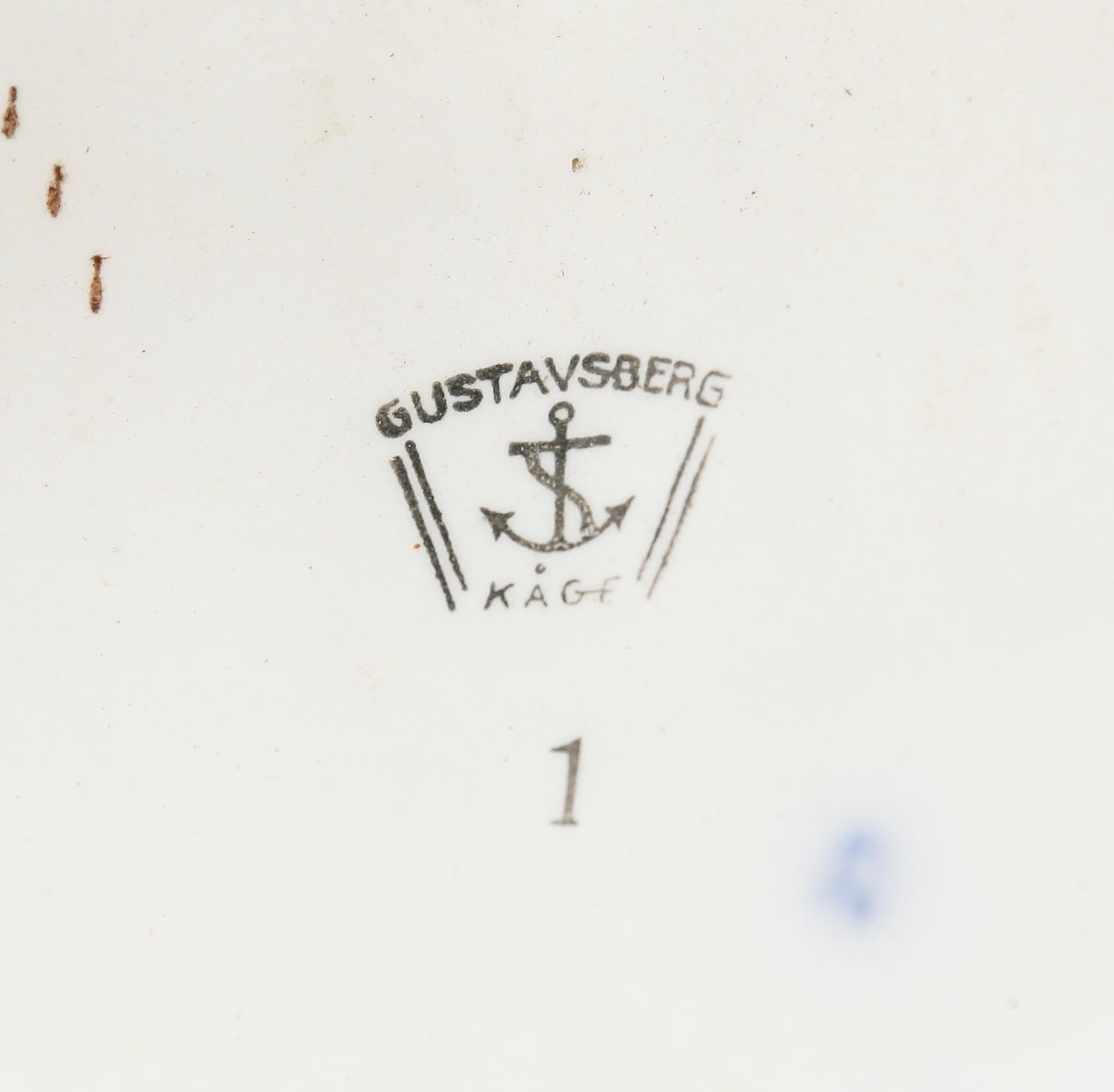 TAKAMPEL, porslin, Kåge, Gustavsberg, 1900-talets första hälft.