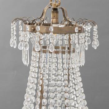 Chandelier, Gustavian style, mid-20th century.