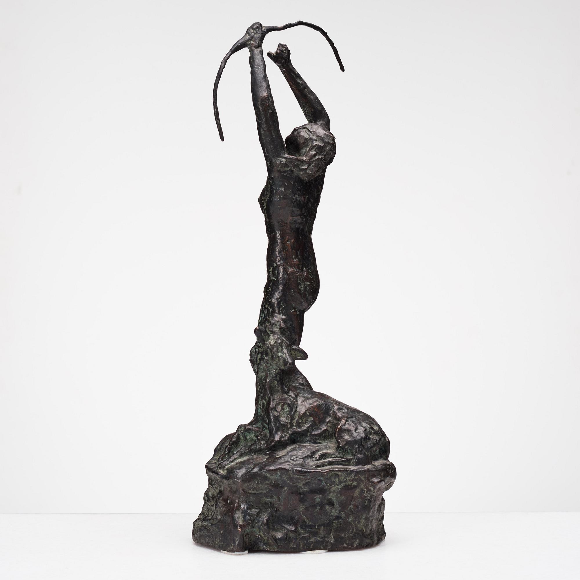 CARL FRISENDAHL, bronze sculpture, signed C. Frisendahl.