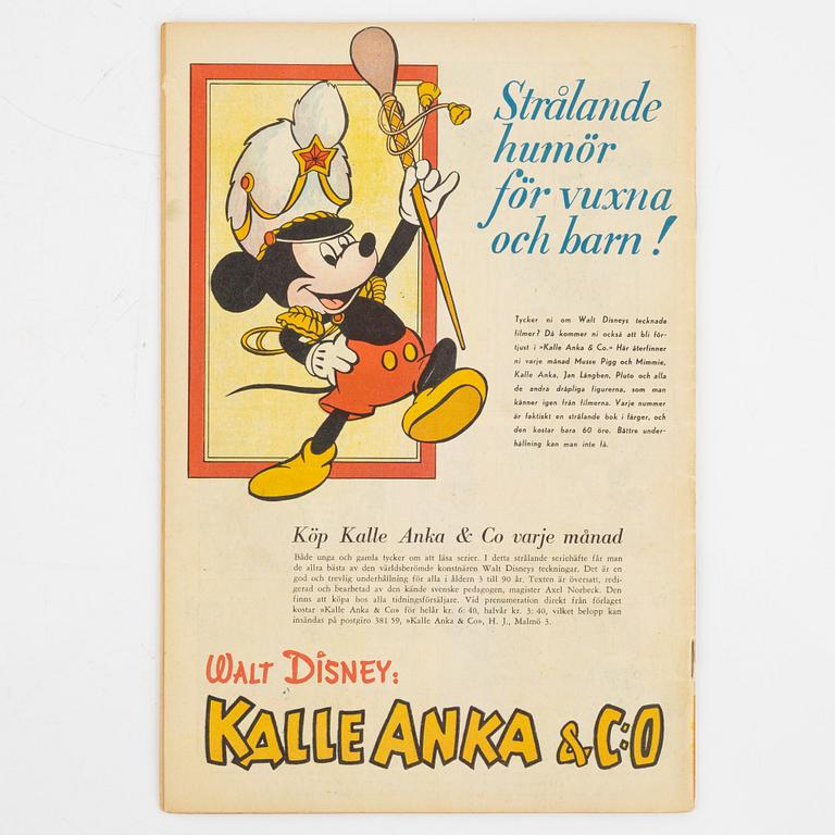 Serietidningar, "Kalle Anka & Co, 12 st, komplett årgång 1949.