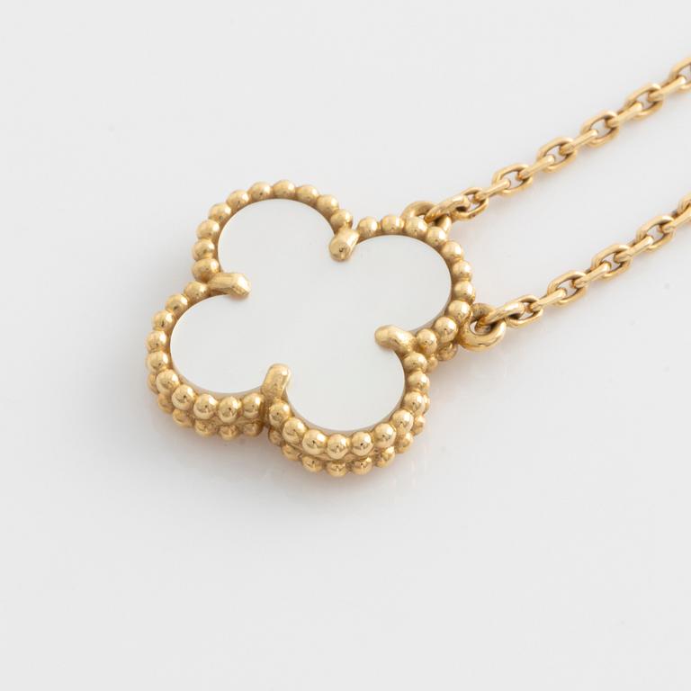 A Van Cleef & Arpels "Alhambra" necklace.