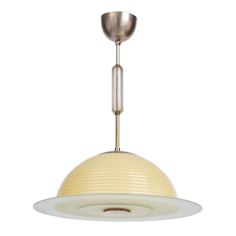 Harald Notini, a ceiling lamp model "10500", Arvid Böhlmarks Lampfabrik, Stockholm, 1930s.