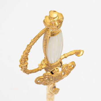 Värja, svensk, för ämbetsman. 1800-tal.