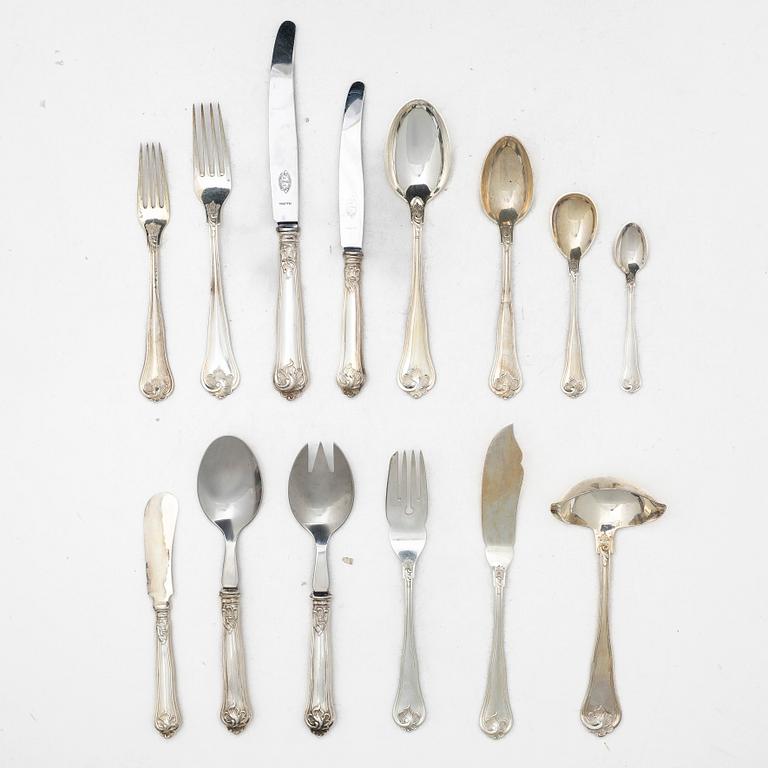 A 115-piece silver flat ware set, 'Sachsisk', G.A. Dahlgren Ab, Sweden, 1936-37.