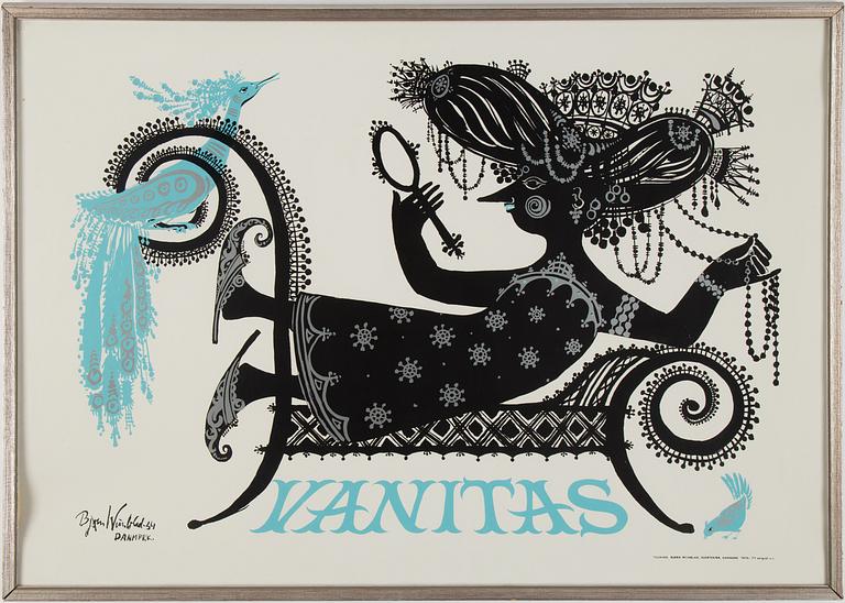 BJÖRN WIINBLAD, a silk screen poster, TT Serigrafi AS, Denmark.