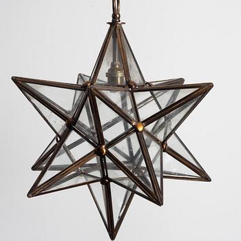 Three pendant lamps, 20th century.