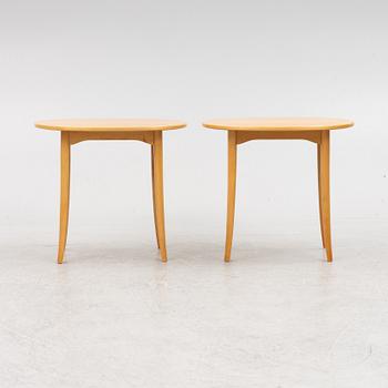 Carl Malmsten, side table, a pair, "Ovalen", Carl Löfving & Söner, Tibro.