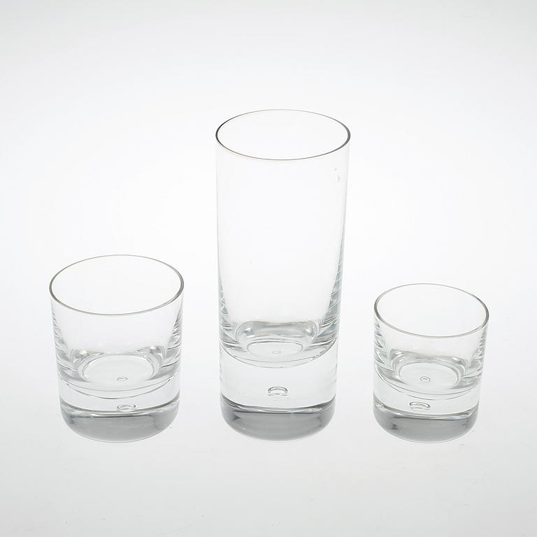 GLASSERVIS, 18 delar, "Pippi", Walter Hickman, Kosta.
