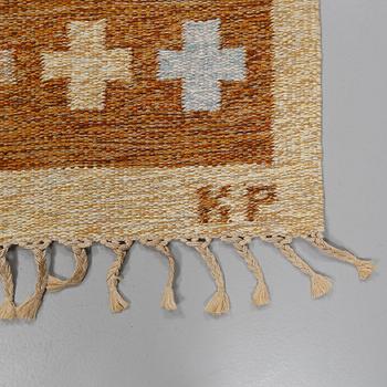 MATTA, rölakan, monogramsignerad KP, 1900-talets andra hälft, 244 x 158 cm.