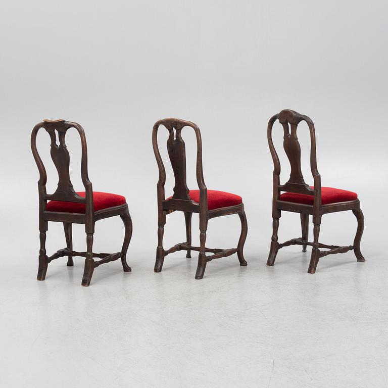 A set of eight similar Rococo chairs, second half of the 20th Century.