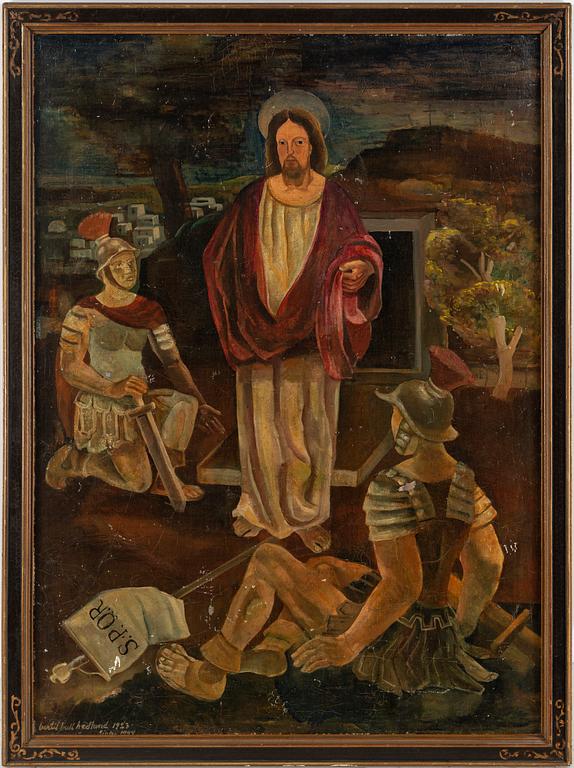 BERTIL BULL HEDLUND, oil on panel, signed and dated 1923/1944.