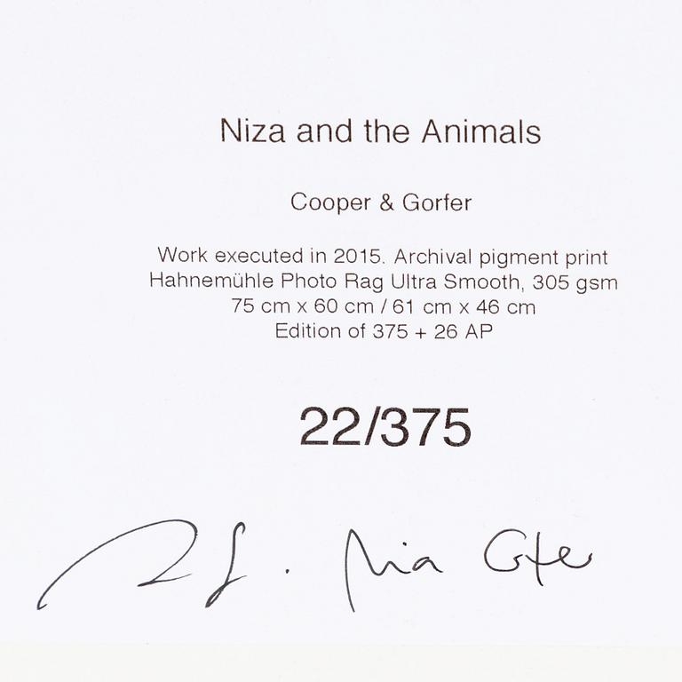 Cooper & Gorfer, "Niza and the Animals", 2015.