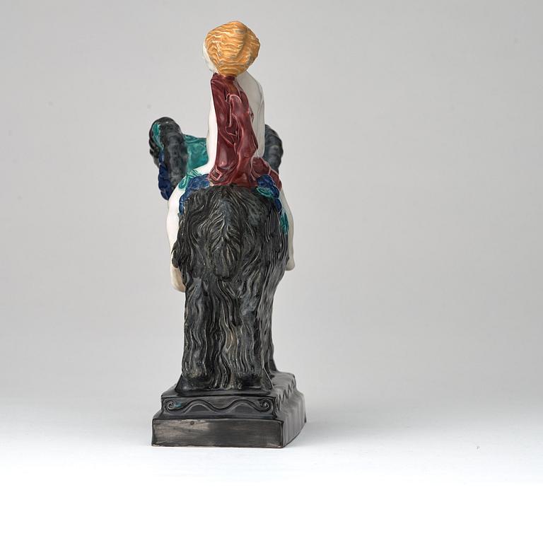 Ida Schwetz Lehmann, a glazed ceramic sculpture, Keramische Werkgenossenschaft, Wien (1911-1938).