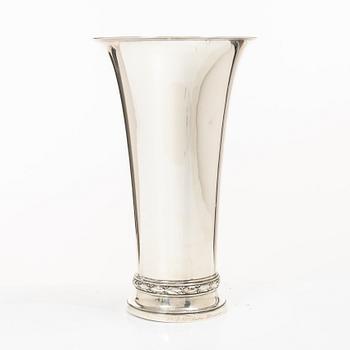 W.A. Bolin, a silver vase, Stockholm, 1928.