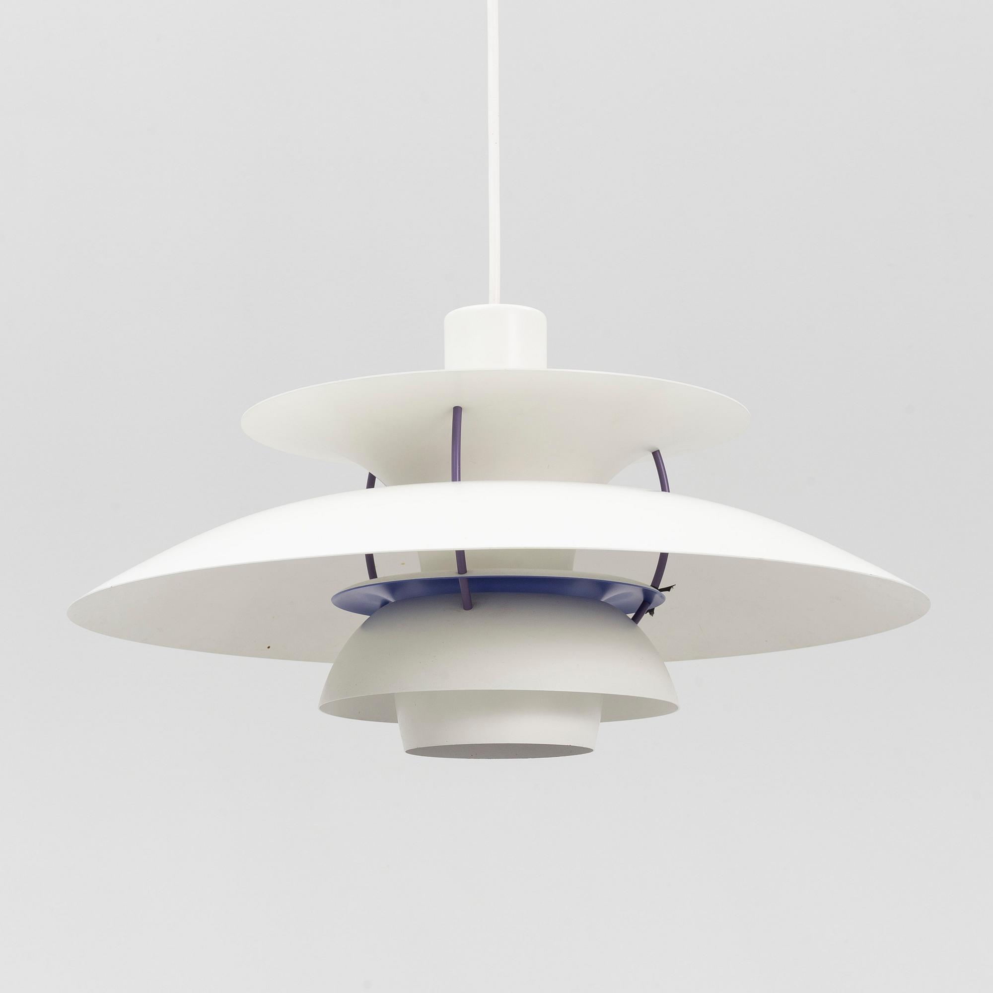 Poul Henningsen, a 'PH 5' ceiling light, Louis Poulsen, Denmark.