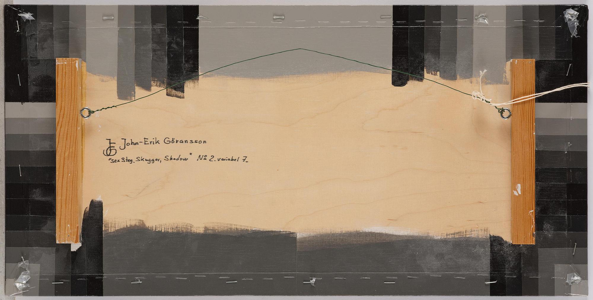 John-Erik Göransson, "Sex steg. Skuggor, Shadow" No 2. variabel 7.