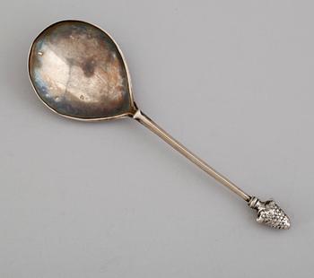 DRUVSKED, silver, Norge, sannolikt 1600-tal. Vikt ca 36 gram.