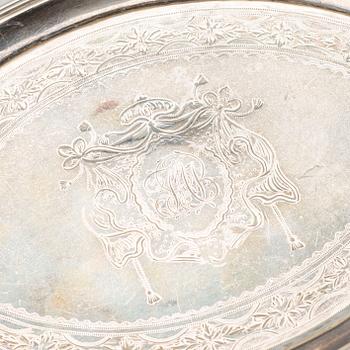 SALVER, silver London England 1790.