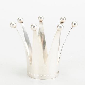 A Swedish 20th century silver crown mark of Alton Falköping 1968, total weight ca 58 gr.