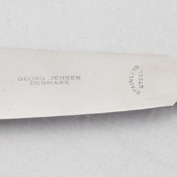 Johan Rohde, a 63-piece sterling silver flat wear set, "Konge"/"Acorn", Georg Jensen, Denmark.