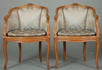 STOLAR ETT PAR, Frankrike, 1800-talets slut, rokokostil.