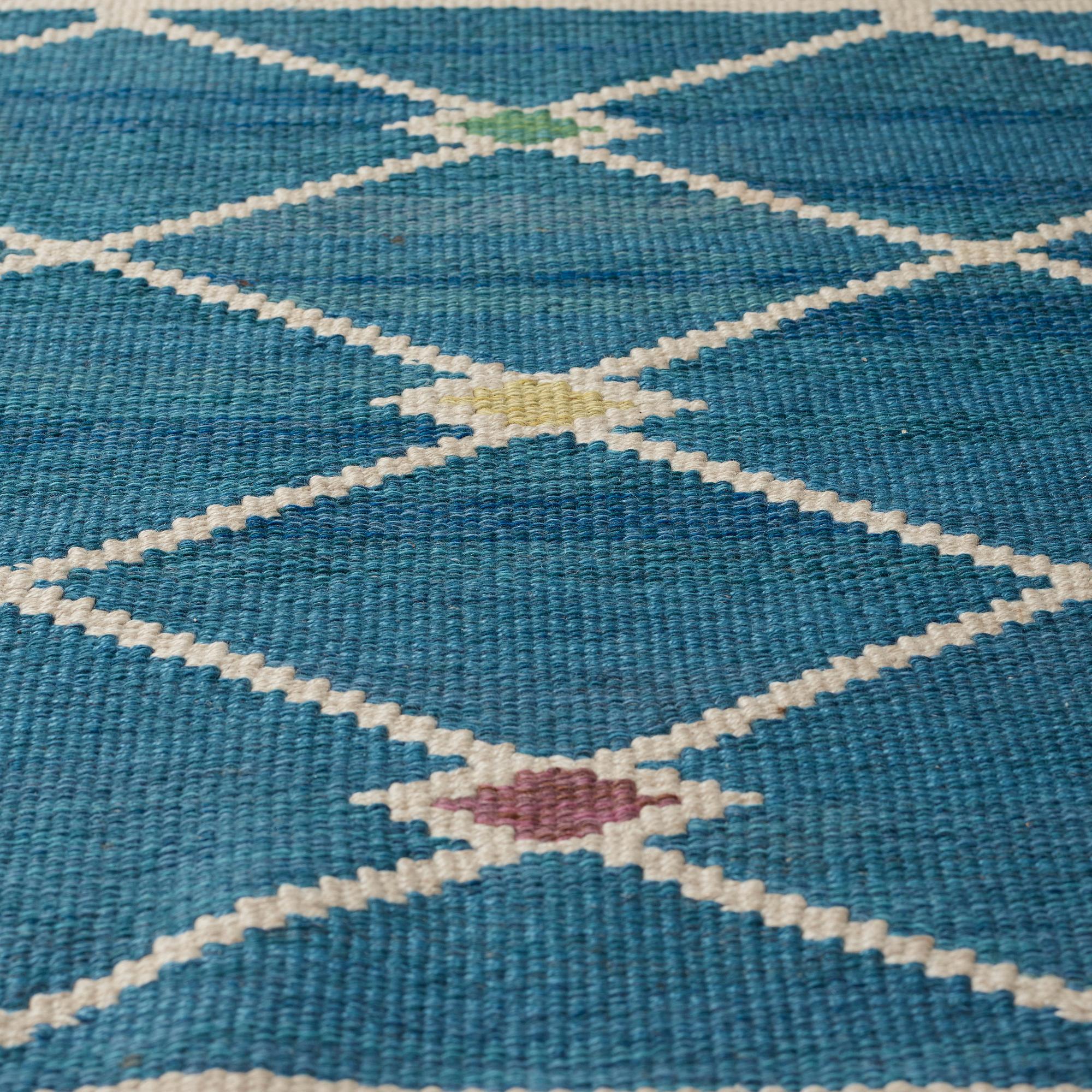 CARPET. Flat weave. 97 x 246,5 cm. Sweden around 1960.