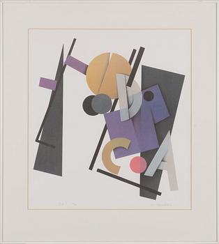 Avo Keerend, offset-tryck, signerat och daterad -90, numrerad 12/99.