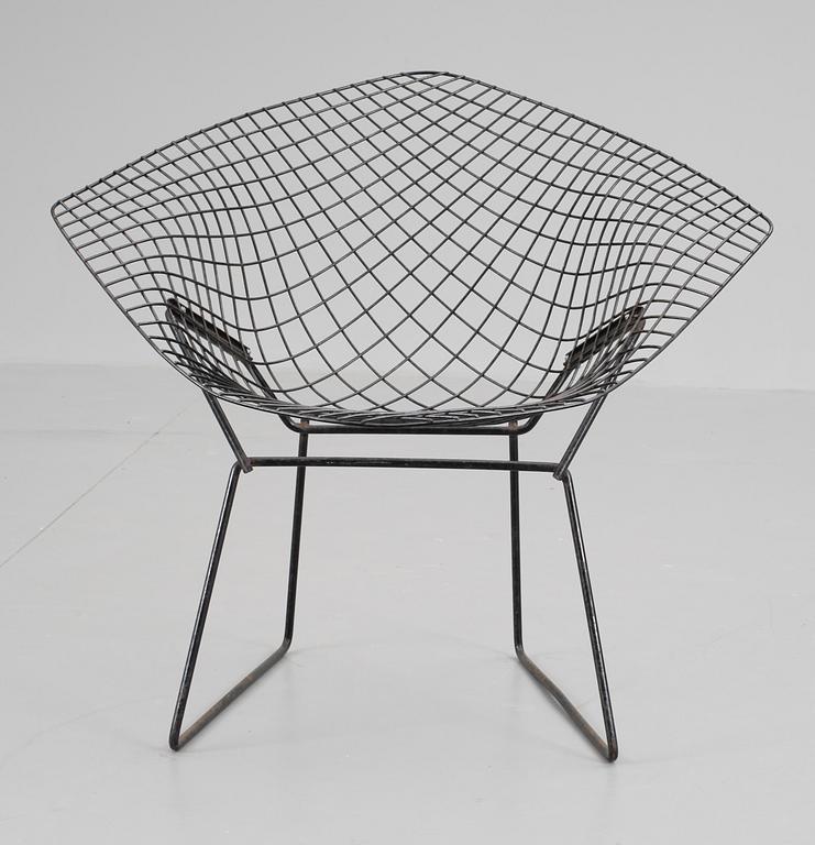 FÅTÖLJ. "Diamond Chair". Design: Harry Bertoia.