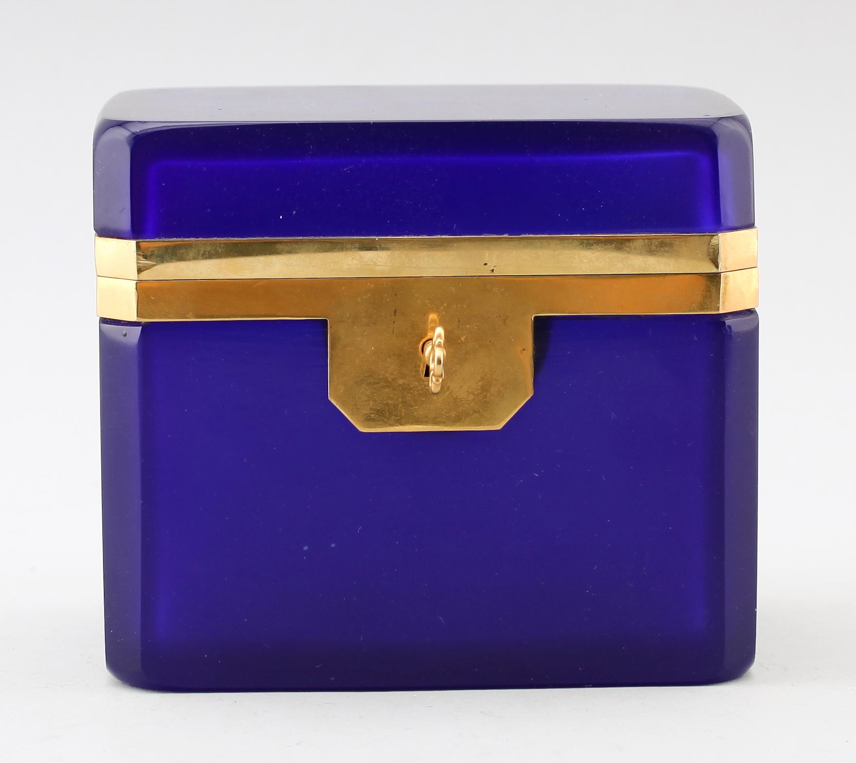 SKRIN, blått glas, sannolikt Elli Ferro, Murano, Italy, 1900-talets mitt.