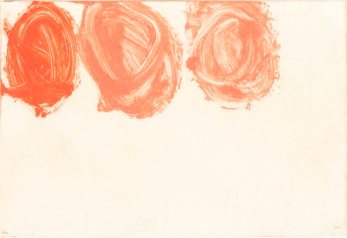 Olav Christopher Jenssen, monoprint signed and dated 1997.