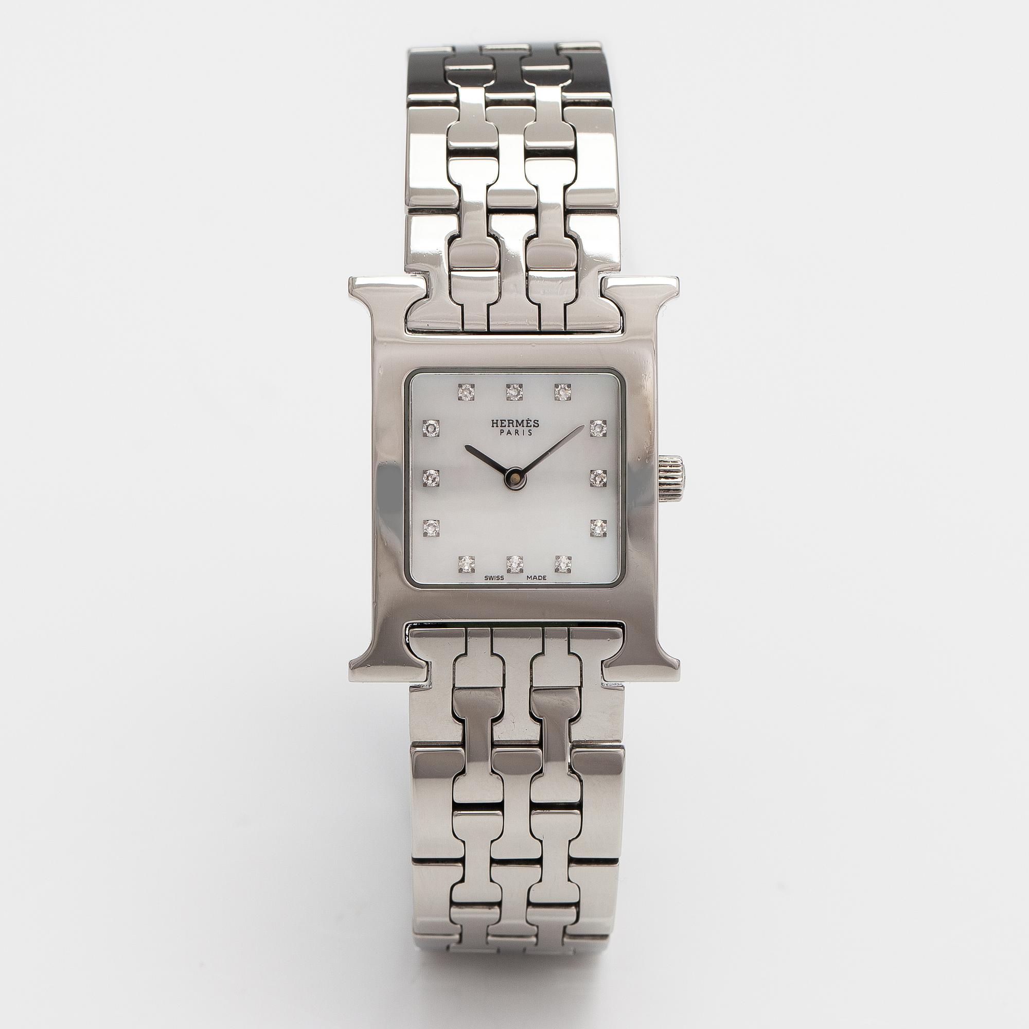 HERMÈS, Heure H, wristwatch, 21-25 x 30 mm.