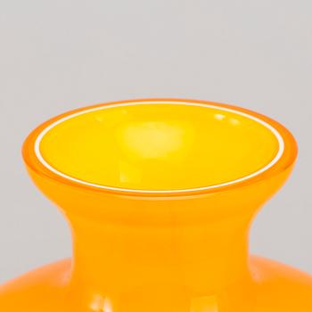 A MURANO GLASS VASE.