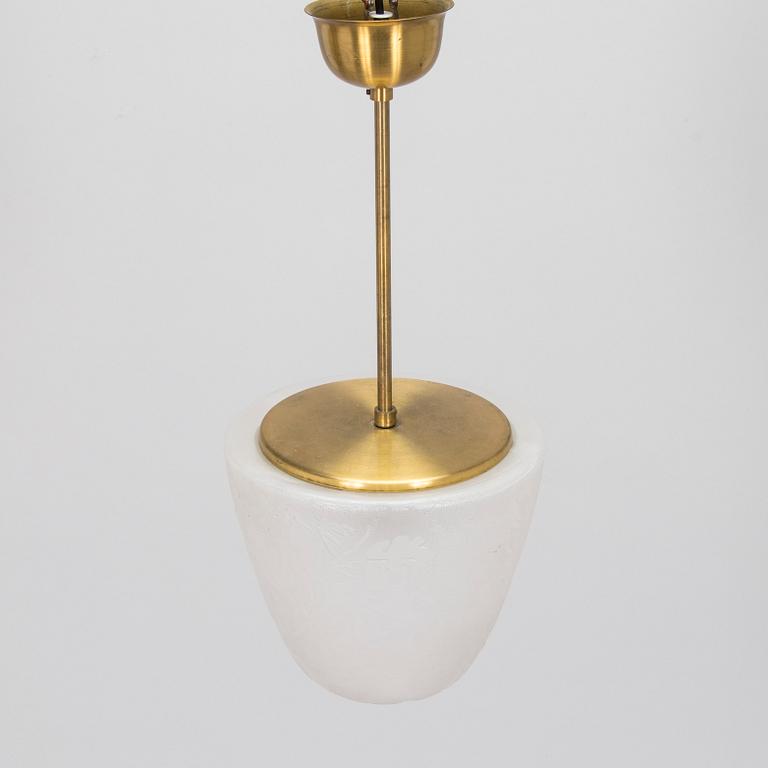 A mid-20th century pendant light.