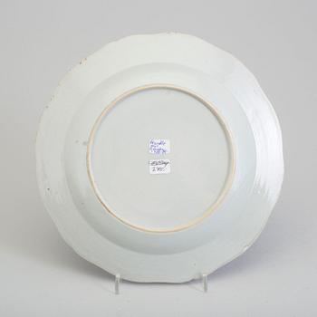 TALLRIK, kompaniporslin. Qingdynastin, Qianlong (1736-95).