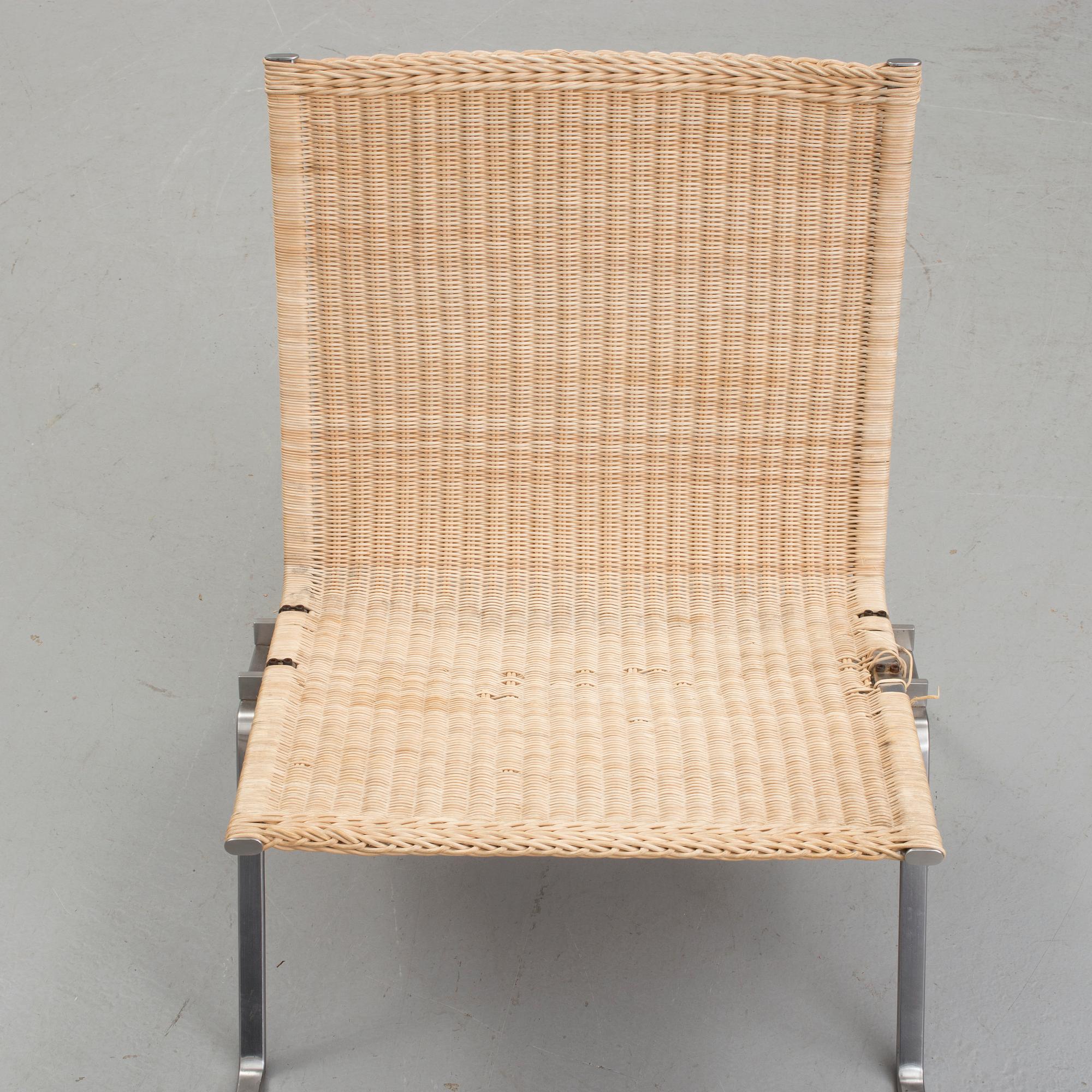 FÅTÖLJ, "PK-22", Poul Kjaerholm, Fritz Hansen 2000.