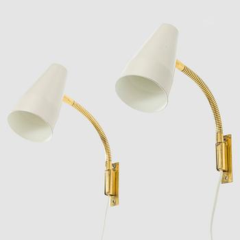 Lisa Johansson-Pape, a pair of 1960's '50-056/2, wall lights for Stockmann Orno.