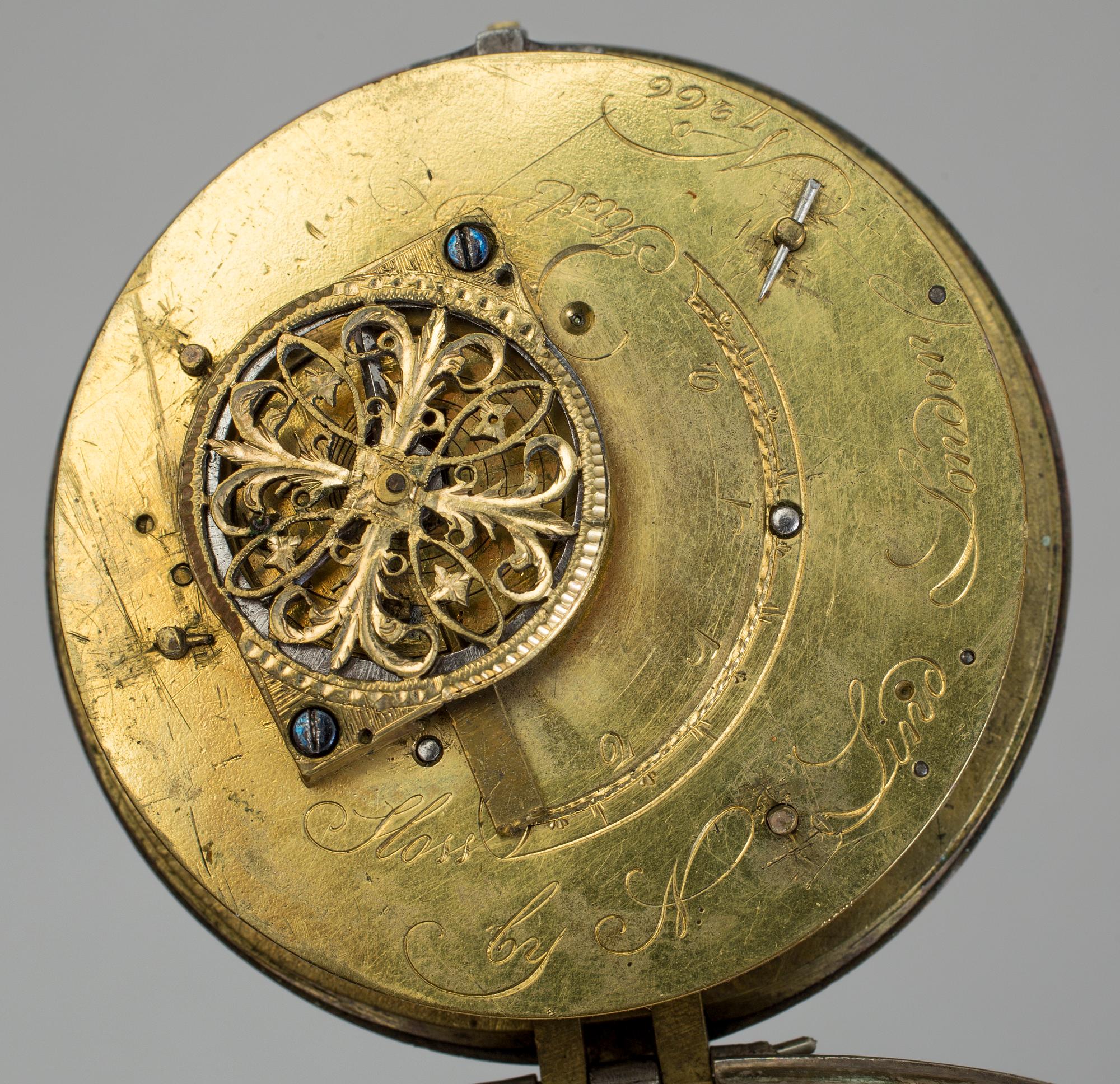 SPINDELUR, silver, England, 1700-/1800-tal.