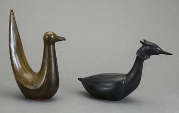 FIGURINER, 2 st, stengods, Gunnar Nylund, Rörstrand.