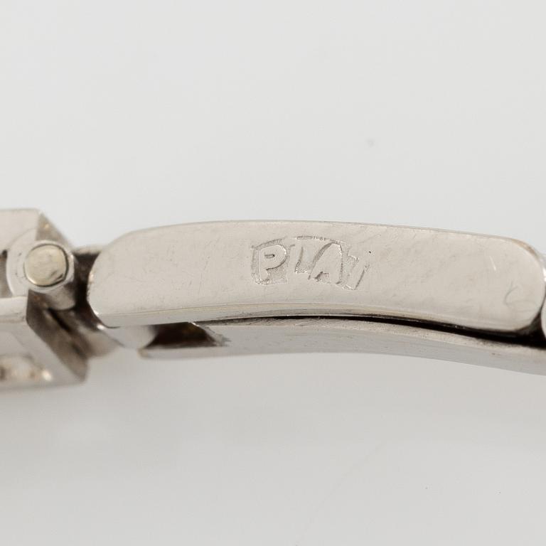 Bracelet, platinum with eleven brilliant-cut diamonds.